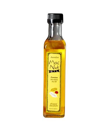 Mac Nut - Pure Cold Pressed Macadamia Nut Oil | Natural Cooking Oil - Fry Oil - Non GMO, Vegan, Keto Friendly and Gluten Free (8.5 fl oz) 8.5 Fl Oz (Pack of 1)