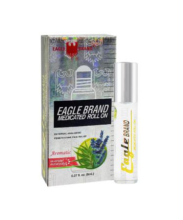 Eagle Brand Medicated Oil Aromatic Roll-On Lavender & Eucalyptus Pack of 12