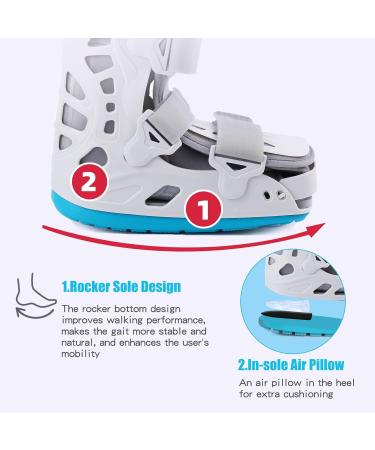 Walker Fracture Boot | Air Cam Walker Boot for Achilles Surgery & Ankle Sprains - Inflatable Walking Boot (L - Buy Online on GoSupps.com