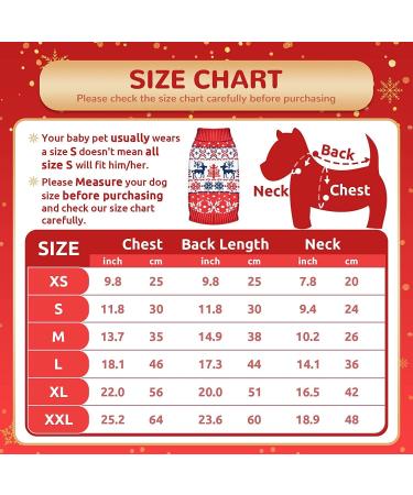Christmas Dog Sweater - XL Turtleneck Knitwear for Puppies | Warm Snowflake & Elk Pattern Pet Care Gift - Buy Online on GoSupps.com