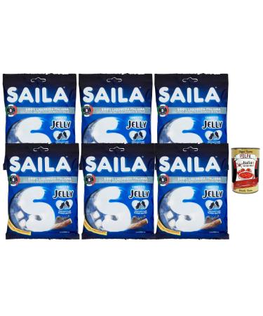 Italian Gourmet E.R. Italian Gourmet Gelatin Free Liquorice Confectionery 6 x 75g + Italian Polpa Gourmet 400g