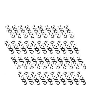 Aoyoho 50 Pack Spiral Bobby Hair Spin Pins - Non-Scratch Round Tips - Buy Online on GoSupps.com