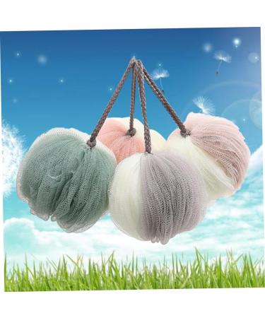  FRCOLOR FRCOLOR 4 Pieces Bath Ball Shower Gel Soap Bar Mesh Pouf Large Bath Ball Gauze Sponge Ball - Buy Online on GoSupps.com
