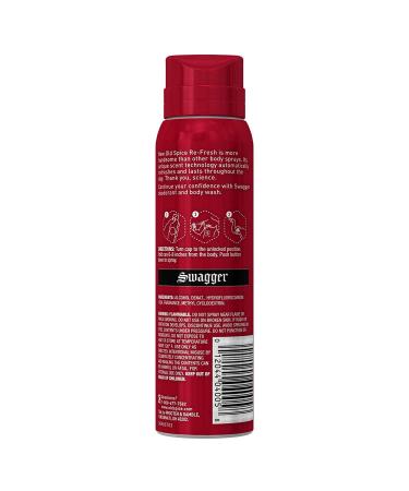Old Spice Swagger Body Spray 3.75 oz - Pack of 6 | Long-lasting Re-Fresh Formula - Buy Online on GoSupps.com