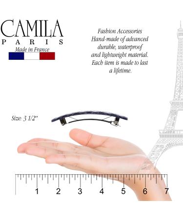 Camila Paris CP3250 Blue Shell French Hair Barrette Clip for Girls - Strong Hold Grip Hair Accessory Made in France - Buy Online on GoSupps.com