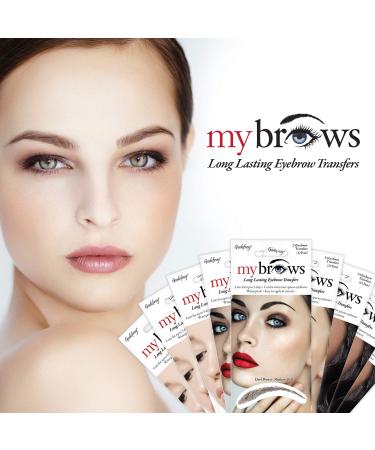 Godefroy MyBrows Long Lasting Eyebrow Transfers - Medium Arch Medium Brown (12 Pairs) - Buy Online on GoSupps.com