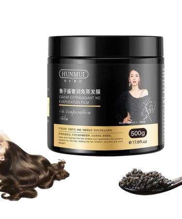 Miahhy Hunmui Caviar Hair Mask 17.6oz Caviar Hair Mask Japanese Moisturizing Nourishing Repair Hair Damage Improve Frizz Hair
