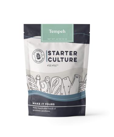 Cultures for Health Tempeh Starter Culture | Vegetarian Meat Alternative | DIY, No Preservatives, Cultured Protein | No Maintenance, Non-GMO, Gluten Free | 4 Packets
