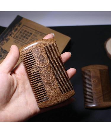 Comb Vintage Sandalwood Comb Gold Wire Sandalwood Bar Comb Handmade Beard&Hair Combs for Women Natural Beautiful Wood Tooth wooden comb - Buy Online on GoSupps.com