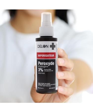 Hydrogen Peroxide 3 Percent - First Aid Hydrogen Peroxide 3% Topical Antiseptic Solution 100ml Travel Size Spray Bottles - H2O2 (4 Bottles) - Made in Canada - Buy Online on GoSupps.com