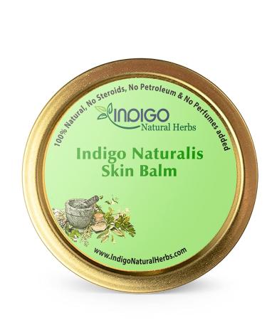 Indigo Naturalis Skin Balm 4 oz - Moisturizing Formula for Psoriasis, Eczema & Dry Skin Relief - With Vit E, Argan, Almond, Hemp Seed Oil - Aloe Vera & Shea Butter - 1 Pack - Buy Online on GoSupps.com