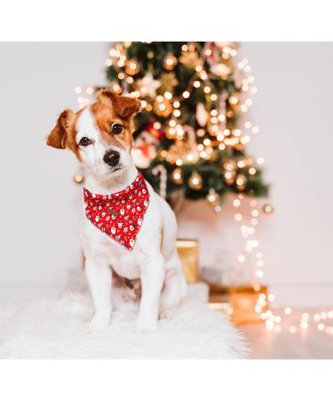 Lionheart Glory Dog Christmas Neckerchief - Washable Soft Cotton Adjustable Kerchief for Large Dogs - Pink Santa Claus Design - Buy Online on GoSupps.com