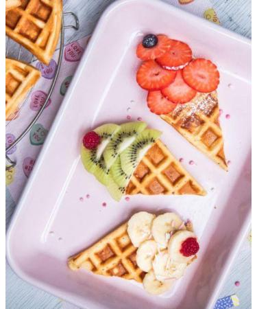 Vegan Belgian Waffle 20x90g ready to add your choice of topping. Ready to eat Waffles Resturant Quality - Buy Online on GoSupps.com