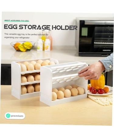 GLEAVI Flip The Egg Tray Eggs Deviled Egg Holder Clear Plastic Tray Household Egg Storage Rack Egg Rack Dog - Buy Online on GoSupps.com