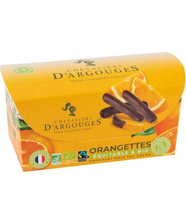 CHEVALIERS D'ARGOUGES French Master Chocolatiers - Orangettes coated dark chocolate 72% Organic/Fair Trade - Ballotin taste - Buy Online on GoSupps.com