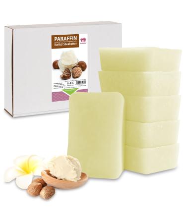 Kosmetex wellness paraffin bath Karite shea butter-paraffin relaxation bath for hands and feet-paraffin wax-paraffin block for wax warmer (6x 500ml)