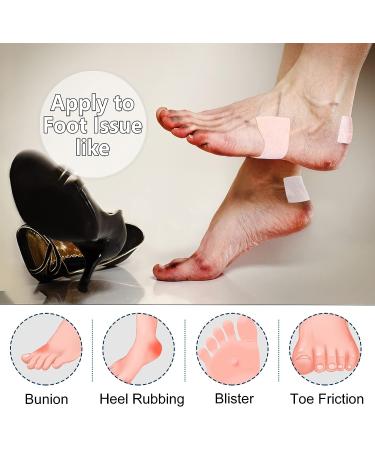 JKcare Moleskin for Feet - Self-Adhesive Blisters Protection Pads - 30 Pack Heel Padding for Friction Reduction & Foot Pain Relief - Buy Online on GoSupps.com