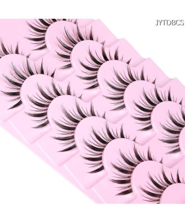 False Eyelashes Fluffy Natural Look 8D 20 mm Long C Curl Strip Eye Lashes Full Reusable Fake Eyelashes (C-manga 7pairs) - Buy Online on GoSupps.com