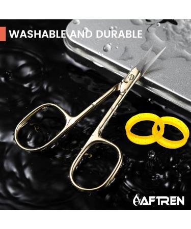 Cuticle Scissors Precision Manicure Beauty Nail Scissors for Small Children Cuticle Nipper Professional Stainless Steel Scissors for Men Women 3.7 Inch Gold - Buy Online on GoSupps.com