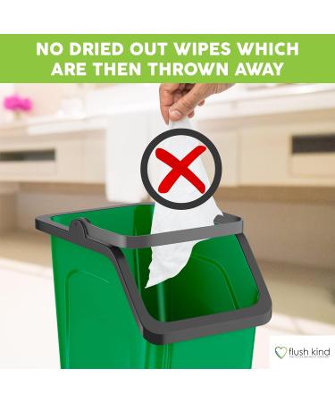 Flush Kind Toilet Wipe Gel Lotion Eco-Friendly Flushable Toilet Wipe Alternative Moist Wipe Cleansing Vegan Cruelty Free 100ml - Buy Online on GoSupps.com
