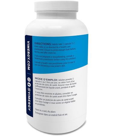 Vimergy L-Lysine Promotes Healthy Skin Hair Nails & Joints* Supports Healthy Metabolism* Vegan Non-GMO & Gluten-Free 270 Capsules 270 count (Pack of 1) - Buy Online on GoSupps.com