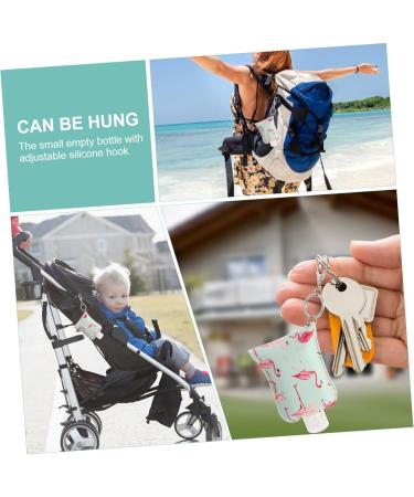 minkissy 2 Sets Flamingo Wash Hand Lotion Key Holder Travel Bottle Container Bottle Carriers for Shampoo Keyring Holder Bottle Pu Mini Key Ring - Buy Online on GoSupps.com