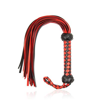 AOXVIA Horse Red Whip Horse Whip Riding Crop Equestrian Faux Leather Whip Horse Equipment Whip Training Horse Riding Whip 23 inch - Buy Online on GoSupps.com