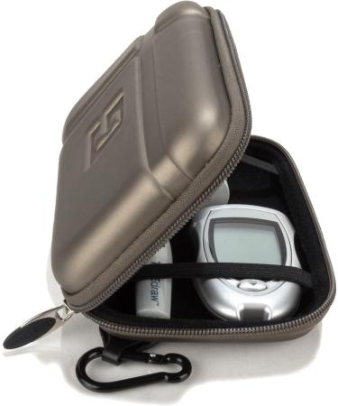 Protective Hard Shell Case for Diabetic Testers - Durable Metal Construction - Buy Online on GoSupps.com