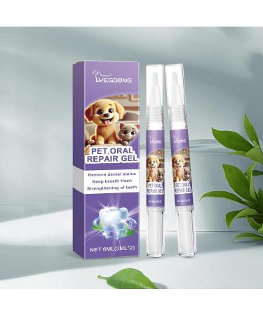 Pet Oral Repair Gel Pet Oral Restoration White Gel Targets Tartars Without Brushing Pet Oral Repair Gel Pen Pet Breath Freshener For Dogs & Cats (1) - Buy Online on GoSupps.com
