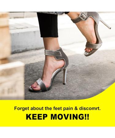 Arch Support Gel Insoles for Flat Feet & High Arches | Pain Relief Cushions for Plantar Fasciitis | Reusable Soft Heel Inserts (6 Pairs 0.3 Inch - Buy Online on GoSupps.com