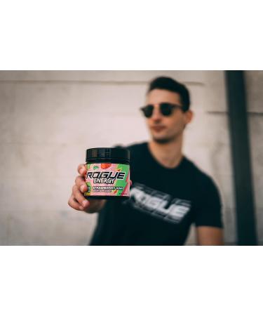 Rogue Energy Drink Powder - Sugar & Gluten Free Gaming Supplement for Mental Focus Caffeine & Vitamins - Strawberry Kiwi Flavor (30 Servings) - Ships Internationally - Buy Online on GoSupps.com