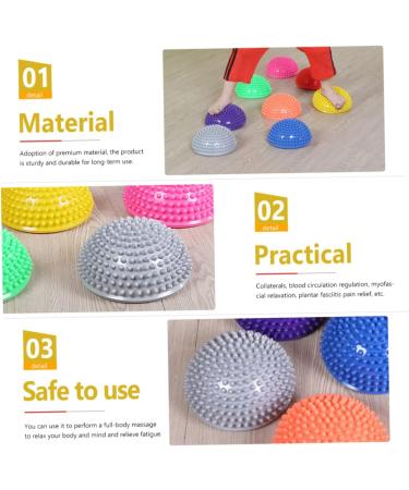 Optimal Healeved Durian Ball - Plantar Fasciitis Massage & Trigger Point Therapy | Foot & Arm Massage Tool - PVC 16x16x8cm Gray - Perfect for Office & Fitness - Buy Online on GoSupps.com