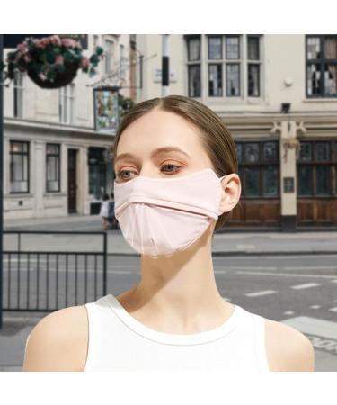 UPF 50+ Puzzlegame Sun Protection Face Mask | Adjustable & Breathable Pink Face Cover for Outdoor Activities - Buy Online on GoSupps.com