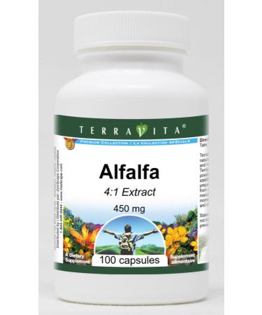 Alfalfa 4:1-450 mg (100 Capsules ZIN: 518832) - 3 Pack