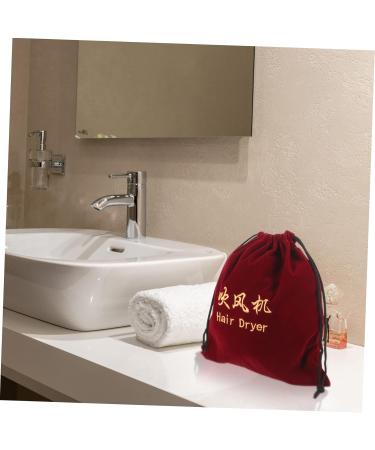 Healeved 9 Pcs Hair Dryer Storage Bag Hair Tool Storage Drawstring Storage Pouch Velvet Storage Bag Fabric - Buy Online on GoSupps.com