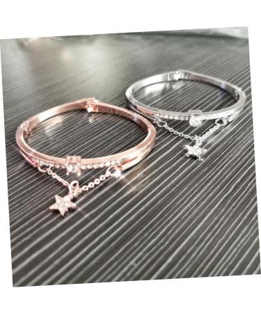 Buy Fomiyes Star Hand Jewelry Bracelet for Women | Sun & Moon Design | Stylish European & American Style | 19.5*1.2cm Gold Arm Loop Bracelet - Buy Online on GoSupps.com