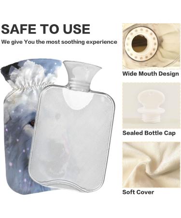 Naanle 2L Hot Water Bottle with Abstract 3D Dog Cover | Heat & Cold Therapy for Back Pain Relief Hand & Foot Warmer - Buy Online on GoSupps.com
