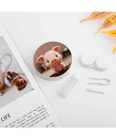 Buy Cute Pig Print Contact Lens Case | Travel-Friendly Contact Lens Care Box | Durable Plastic Lens Case - Buy Online on GoSupps.com