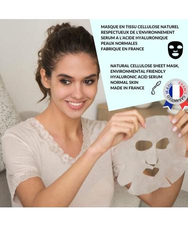  Littorelle Face Mask N 4 Hydrating Serum with Hyaluronic Acid Made in France Moisturizes and Plumps the Skin Anti-Aging Stimulates Collagen Production Tissue Mask for Normal Skin - Buy Online on GoSupps.com