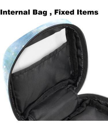 Portable Women's Binding Bags | Menstrual Cup & Tampon Bags for Teens | Multicolored Winter Landscape - Buy Online on GoSupps.com