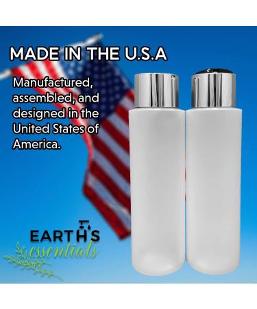 Buy Earth's Essentials 2-Piece Refillable HDPE Squeeze Bottles 473ml - Perfect for Lotions Shampoos & Oils - Black & Chrome Cap - International Shipping Available - Buy Online on GoSupps.com