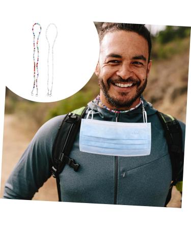 Combined Face Mask Chain Accessories - 2 Pcs Glasses & Hanging Hook for Face Covers - Multifunctional Mask Band - Buy Online on GoSupps.com