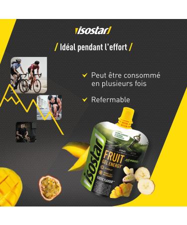 Isostar - Actifood Exotic Fruits - Energy Gel Source of Carbohydrates and Vitamins - Energy Supply - 199482 - Buy Online on GoSupps.com