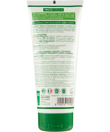 Equilibra Hair Moisturizing Displining Conditioner improves combability elastic volumizing strengthening based on aloe vera coconut oil macadamia oil 200 ml - Buy Online on GoSupps.com
