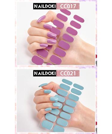NAILDOKI Nail Foil & Nail Art Stickers - Self-Adhesive DIY Manicure Decorations for Beautiful Fashion A-01n - Buy Online on GoSupps.com