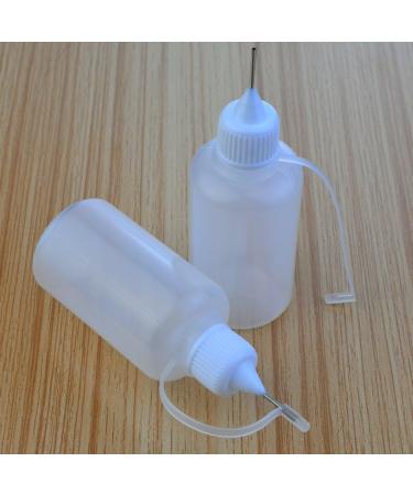 Bantoye 10 Pcs Needle Tip Glue Bottle Applicator Set - DIY Quilling Tool with Precision Tips - 30 ml Plastic Liquid Dropper Bottles - Buy Online on GoSupps.com