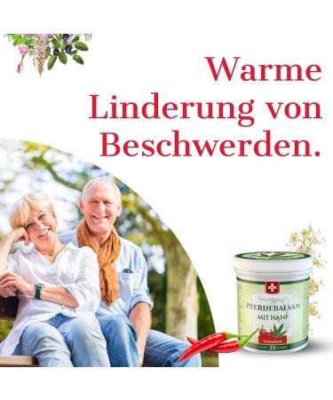 Horse Balm with Hemp - Warming Muscle & Joint Gel - 25 Natural Extracts - Ideal for Athletes - 500ml - Natural Care for Everyday Use - Buy Online on GoSupps.com