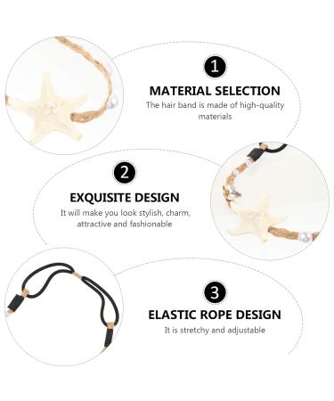 Mussel Pearl Headband | Beach & Mermaid Hair Accessories - Elastic Shell Hair Band - Buy Online on GoSupps.com