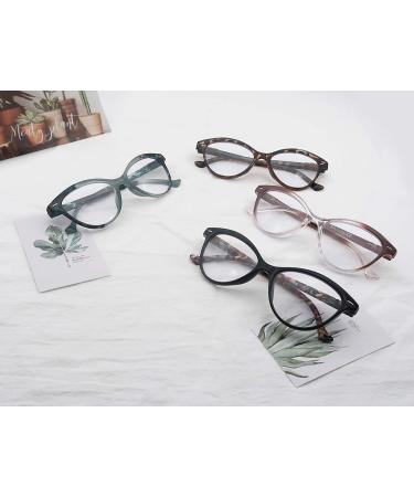 HEEYYOK Women Cateye Reading Glasses 4-Pack - 2.75 Strength - Comfort Spring Hinge - Mix Color - 4 Pack - Buy Online on GoSupps.com
