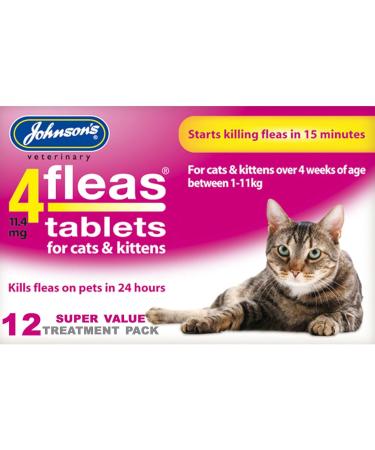 Tablets - Flea Killer for 12 Treatments Safe with Other Treatments 4 Weeks Onwards - Buy Online on GoSupps.com